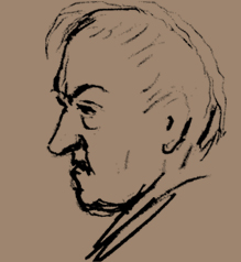 Tal Coat, portrait au crayon d’Henri Maldiney Collection particulière
